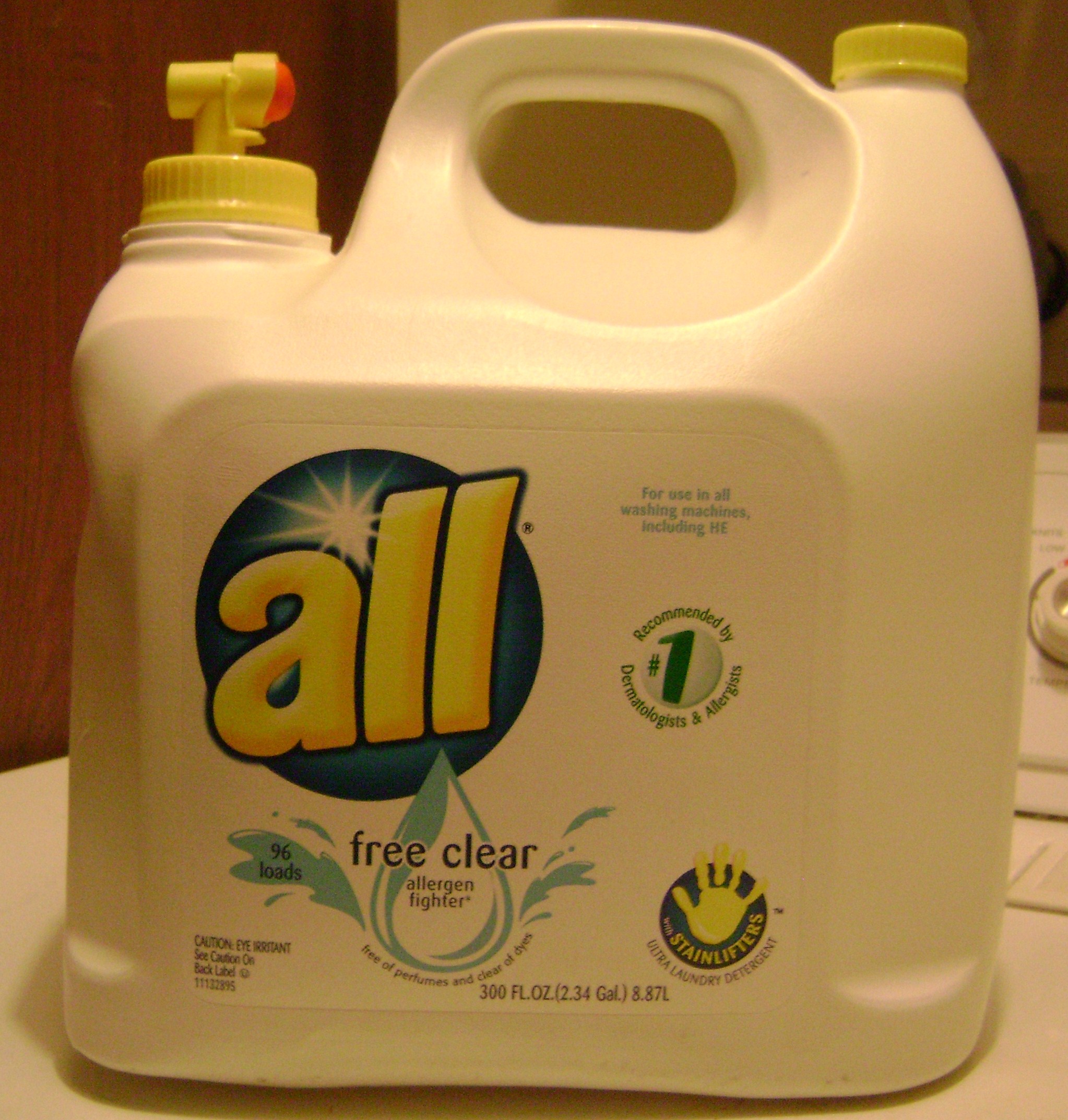 Use All Free & Clear in your hot water wash